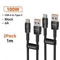 1m Black 2Pcs