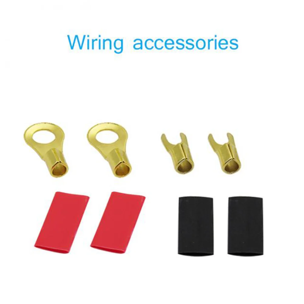 Car Audio Speakers Wiring kits Cable Amplifier Subwoofer Speaker Installation Wires Kit 10GA Power Cable 60 AMP Fuse Holder