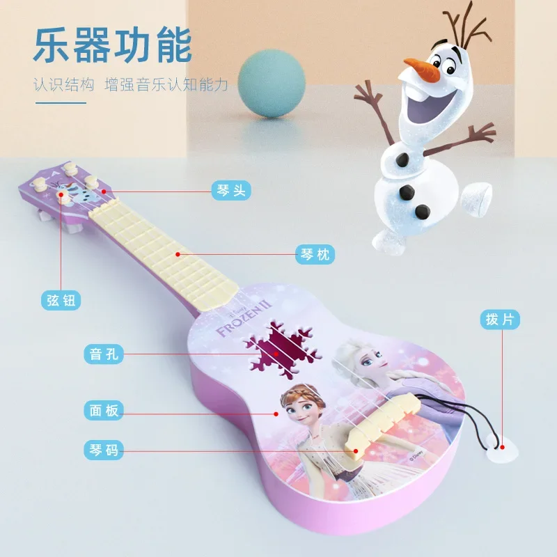 Disney frozen 2 elsa princess girls Guitar boys Cartoons Mickey Minnie Musical Instruments Toy blue Guitar Birthday toy Gifts