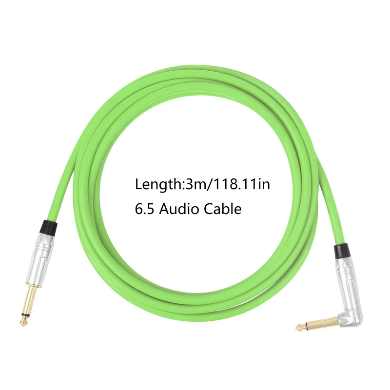 

Guitar Leads Instrument Cable Professional Noiseless Guitar Cable Cord Right Angle to Straight Instrument Cables Drop Shipping