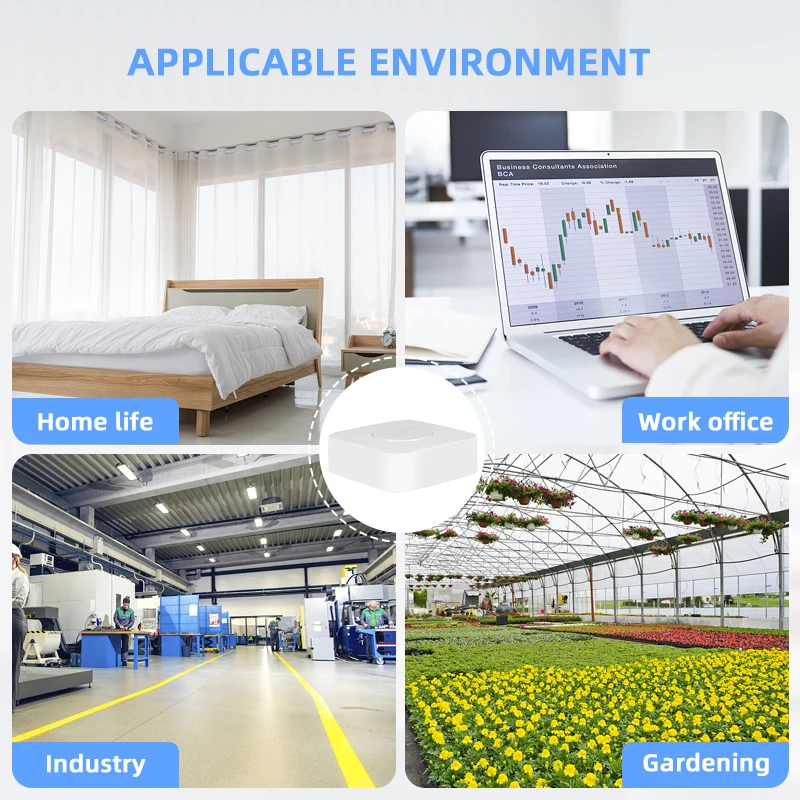 Tuya ZigBee Smart Air Housekeeper PM2.5 Formaldehyde VOC CO2 Temperature Humidity 6 In 1 Smart Air Box Sensor Automation Alarm smart air quality monitor