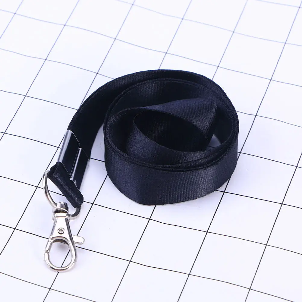 5Pcs 조정 가능한 헤비 듀티 넥 끈 ID 배지 카드 홀더용 키체인 분리형 버클 도난 방지 Rfid 차폐 가슴끈