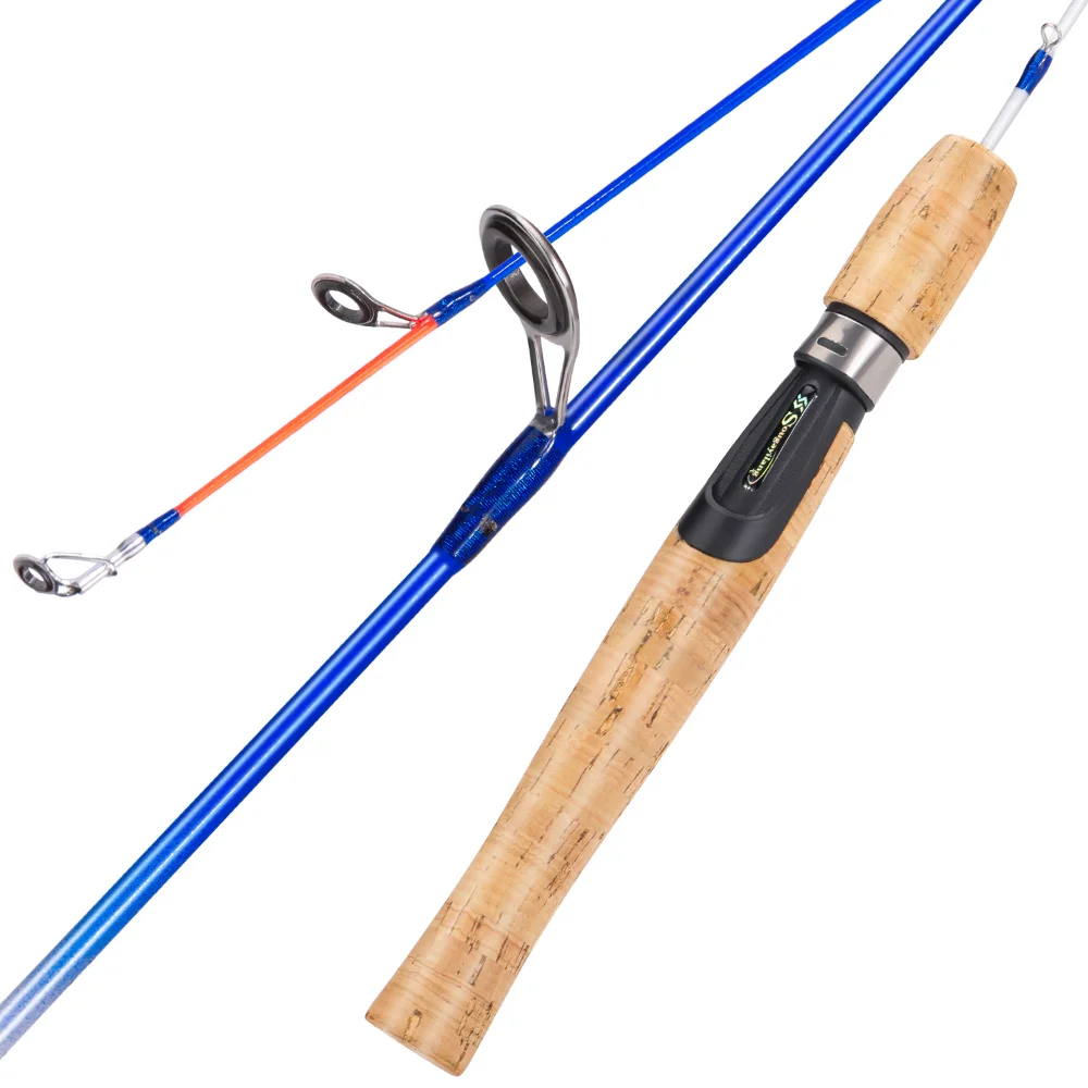 Sougayilang Ice Fishing Rod 2-section Winter Fishing Rods Portable Winter  Fishing Rod Spinning Ice Winter Fishing Pole Tackle