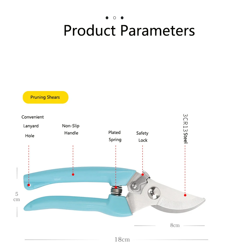 Description Picture 6 of itemPruning Shears Scissors Planting Hand Garden Tools Parts Cutter Grafting Pruner Orchard Knife Grafts Gardening Kit Fruit Picker