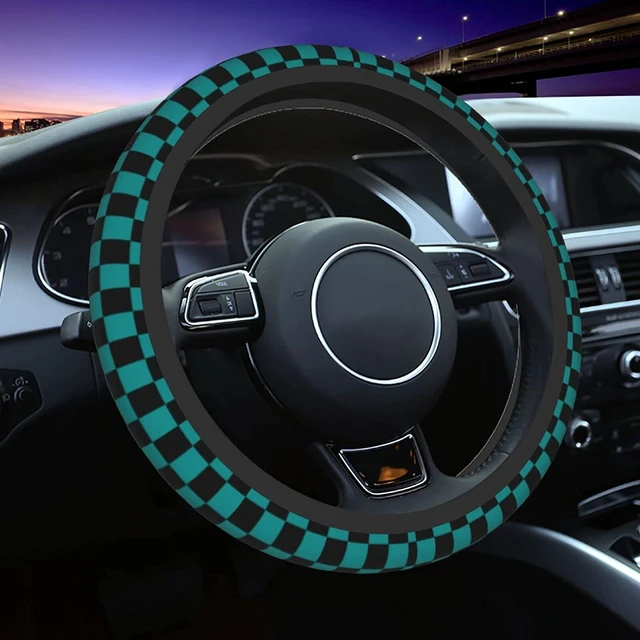 black)car Steering Wheel Cover 5 Colors New Eva Punching Universal