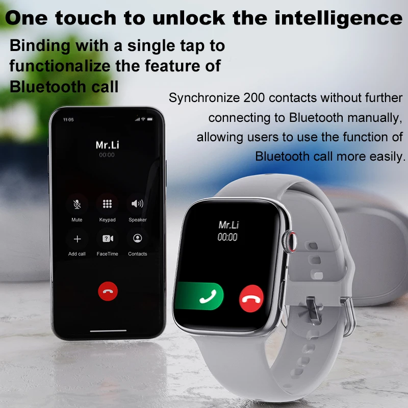 IWO New DT8 MAX  Ʈ ð SmartWatch 2.0 ġ HD ȭ ü ͸ NFC GPS  8  Ʈ ȣ  PK DT7 MAX W58 W28PRO