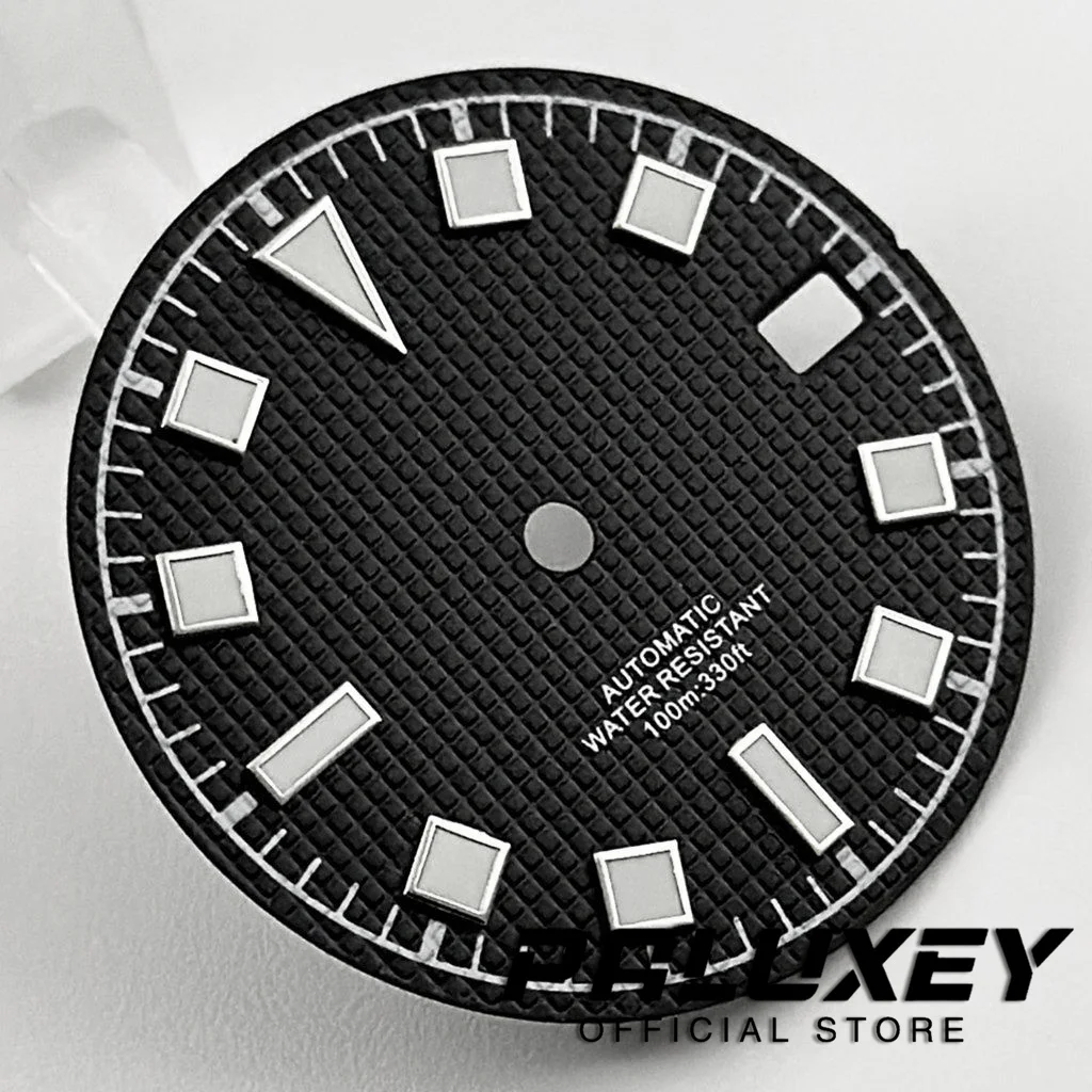 NH35 29mm Blue Black Green Watch Dial Green Luminous Watch Faces For NH35 4R35 Movement Replacement Parts