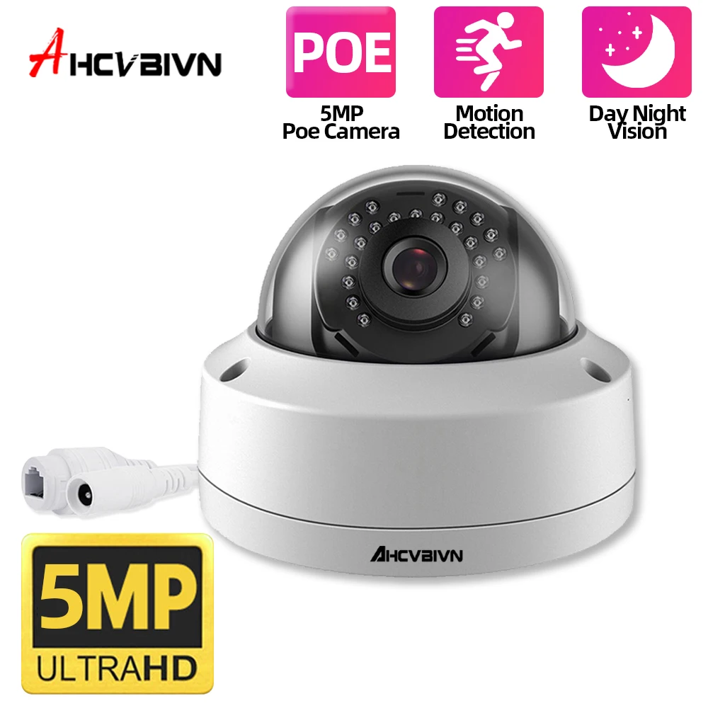 

H.265 POE 5MP 4MP IP Camera Outdoor Waterproof CCTV 5.0MP HD Dome Face Motion Detection Network IP Camera 3.6mm Wide Lens P2P