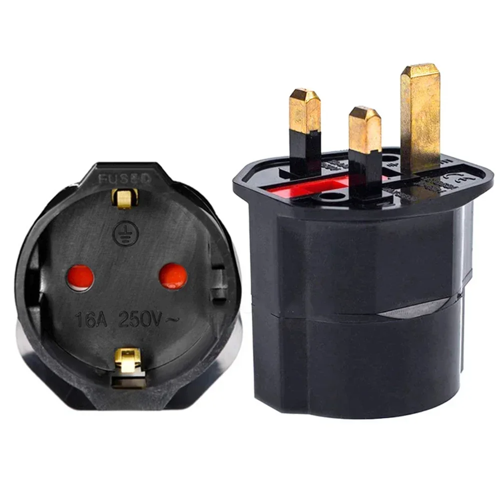 Power Plug Adapter Power Socket Adapter Conversion Plug Plug Conversion Socket Universal Socket Adapter EU Euro 2 Pin To UK 3 Pin Plug AC Universal Adapter Travel Converter