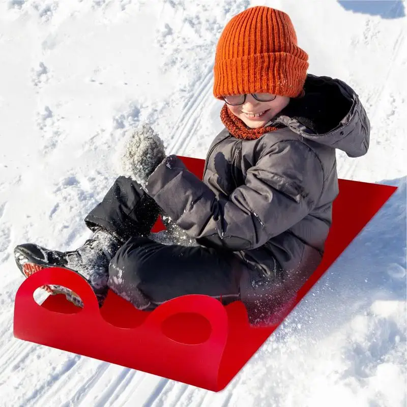 Toddler Snow Sled Lightweight Roll Up Snow Sled Flexible Roll-Up For Children Portable Toddler Snowboard For