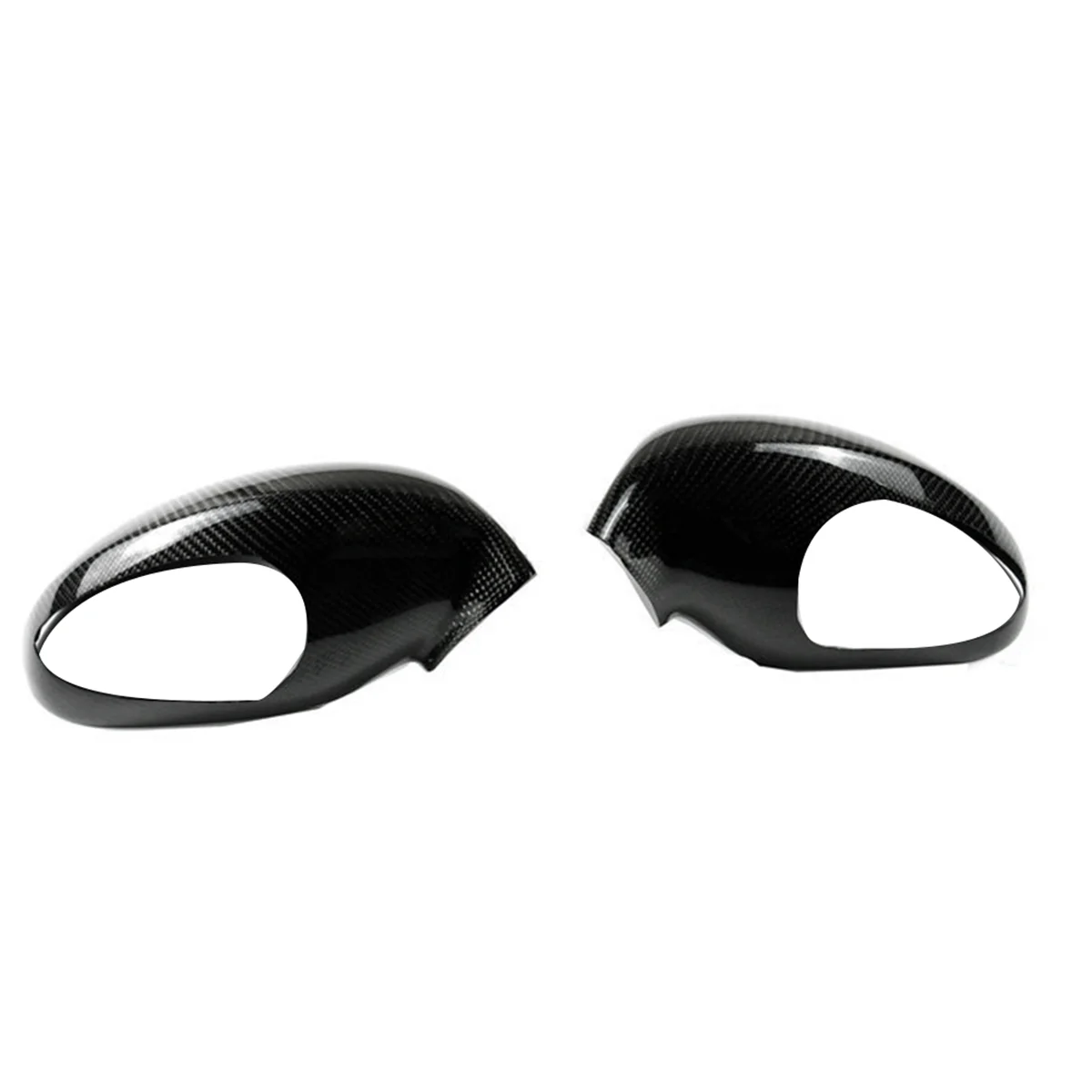 Gloss Black Mirror Covers For Honda Civic 2016-2021 – 2PC Set, Easy Adhesive Fit