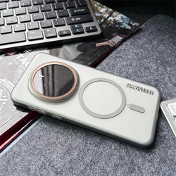 Ultra Thin Matte Translucent Hard Case with Barcode Magnetic Wireless Charging for Honor Magic 8 (TMCX Gray)