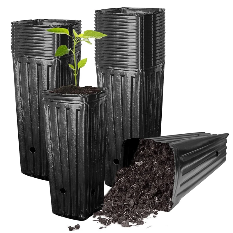 20 Stück Pflanzentöpfe für Setzlinge, Indoor-Garten-Blumentöpfe, Outdoor-Gemüse-Anzuchttaschen für Gärtnereien
