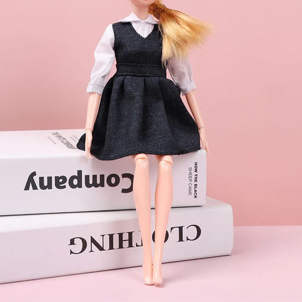30 cm Doll Clothes Multistyles Doll Mini T-shirt Skirts Doll Accessories Navy Style Clothes for 1/6 Doll Kids DIY Gift Toys 3