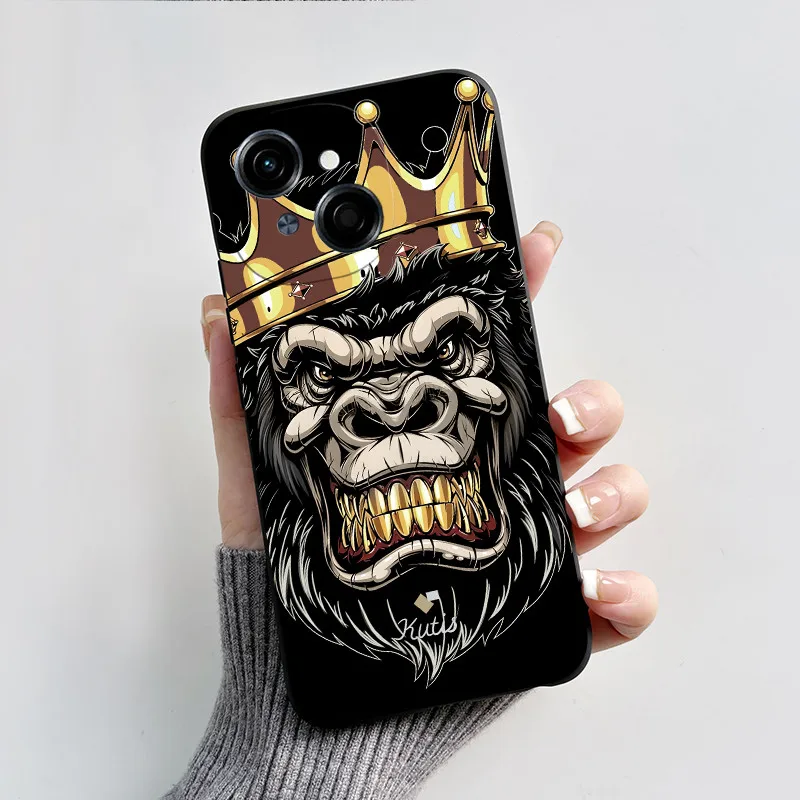 Black Myth Wukong Shockproof Silicone Phone Case - Tecno Spark Go/Pop Series