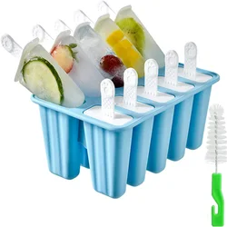 Silicone BPA-Free Easy Release Popsicle Molds - Set of 10 (YH-10-Random Color)