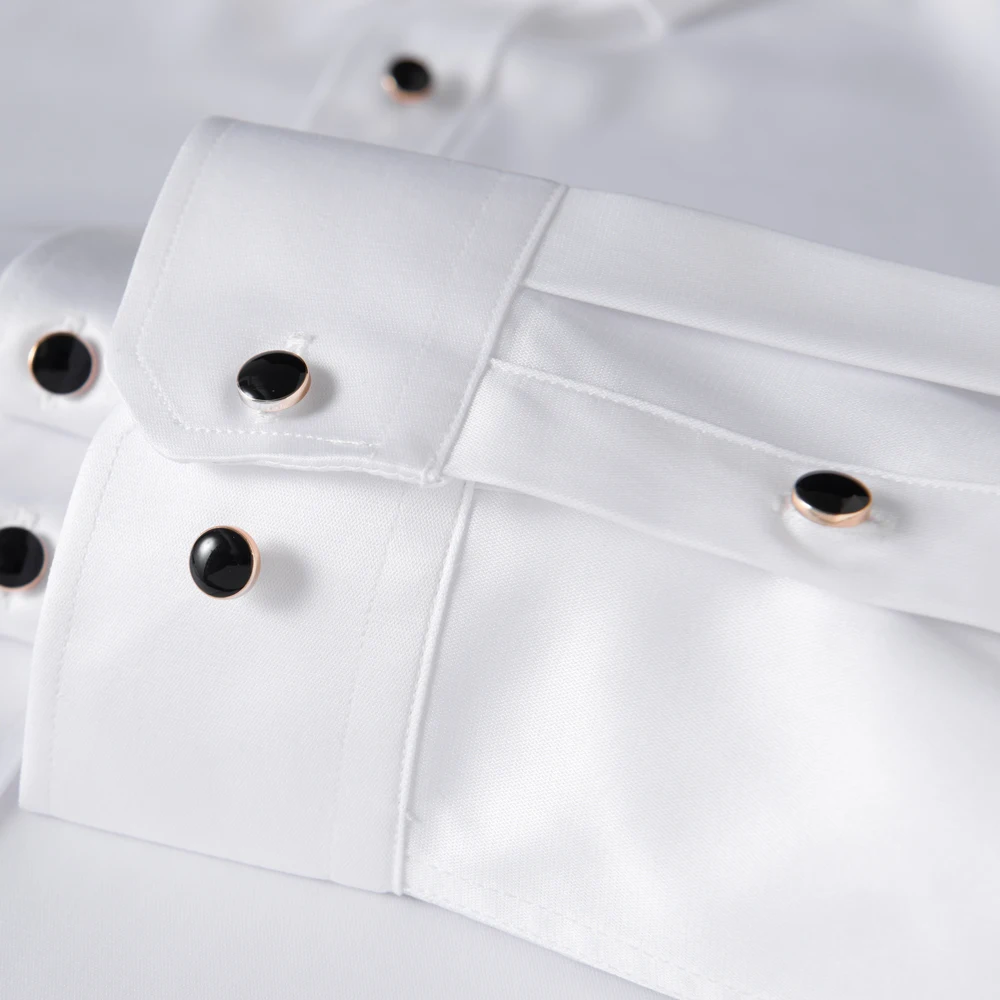 Dress Shirts Men Casual Shirts Men's Party Dance Diamond Button-down Long Sleeve Smooth Silk Touch