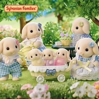 In Stock Sylvanian Families A Set Kawaii Cute Doll Decoration Model Small House Playmate Animal Flocking Doll Birthday Gifts 2