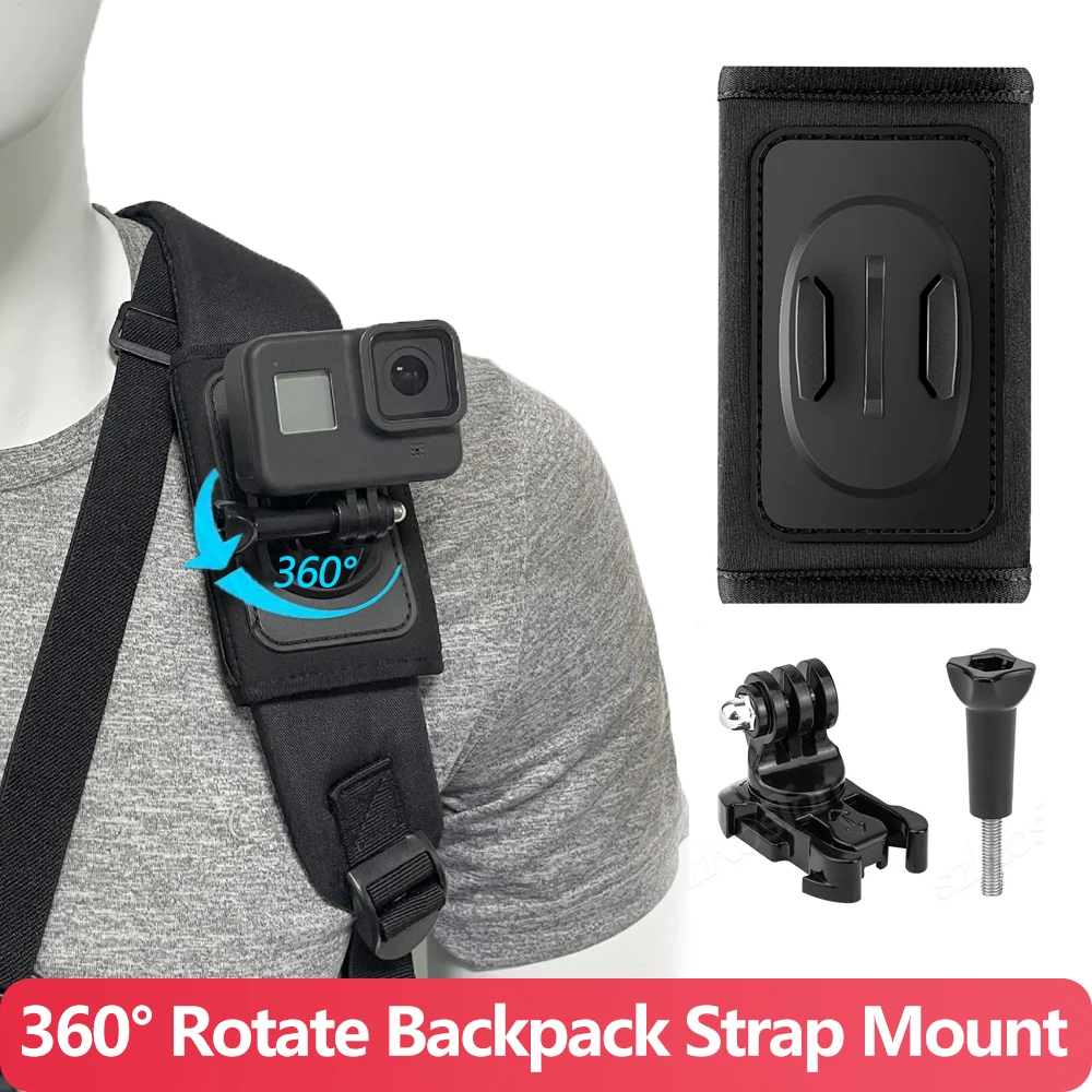 Rucksack-Schultergurt 360 ° Drehbare Schnellverschluss-Halterung für GoPro Hero 13 12 11 10 9 Insta360 DJI Osmo Action 6 5 PRO 4 3 Kamera – Detail 1
