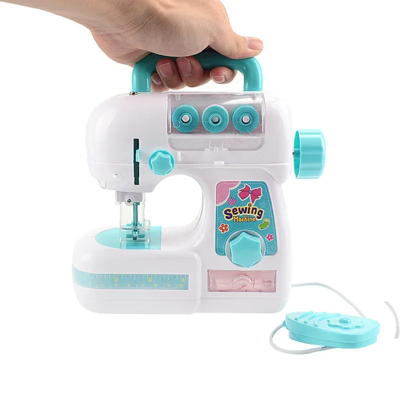 Sewing Machine Toy Kids Pretend Simulation Mini Furniture Toy Educational Learning Design Clothing Toys Creative Gift Girls Toy