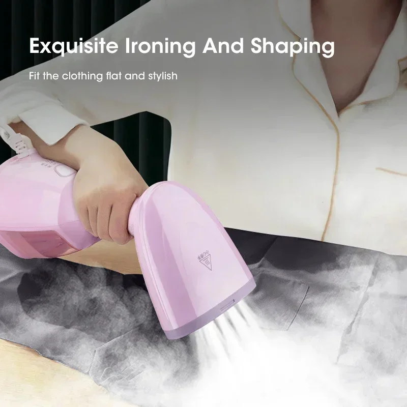 Handheld Garment Steamer 1500W Fast Heating 330ml Portable Steam Iron For Clothes Fabric Home Travel Office Wedding Anti-Drip 3