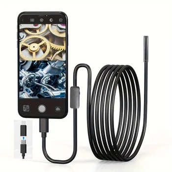 Industrial Endoscope Camera with two port for iOS/Android System HD 960P Inspection Sewer Borescope Camera for Checking Car 1