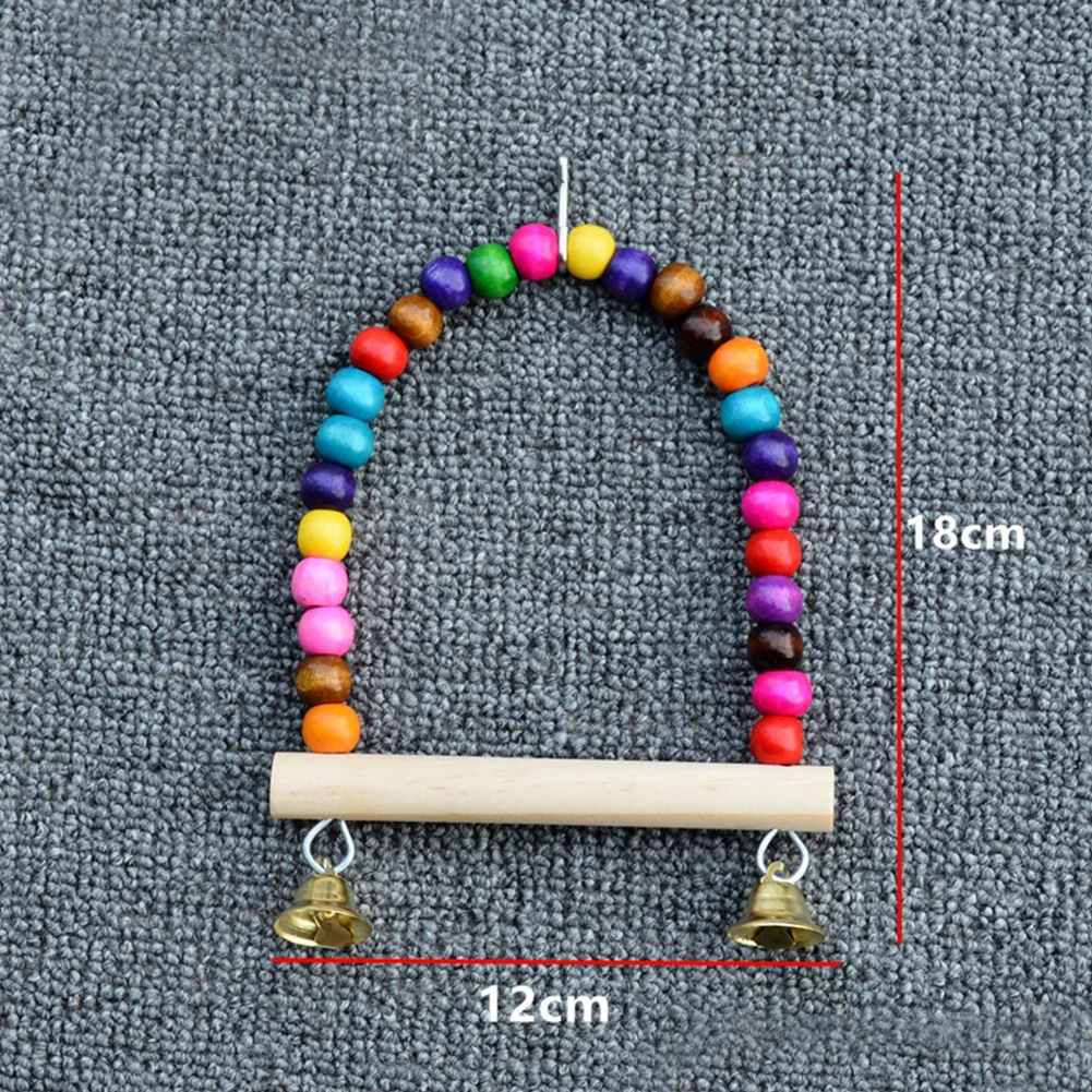 Title 6, 1 Pc Parrot Swing Bird Swing Toy Parrot Cage To...