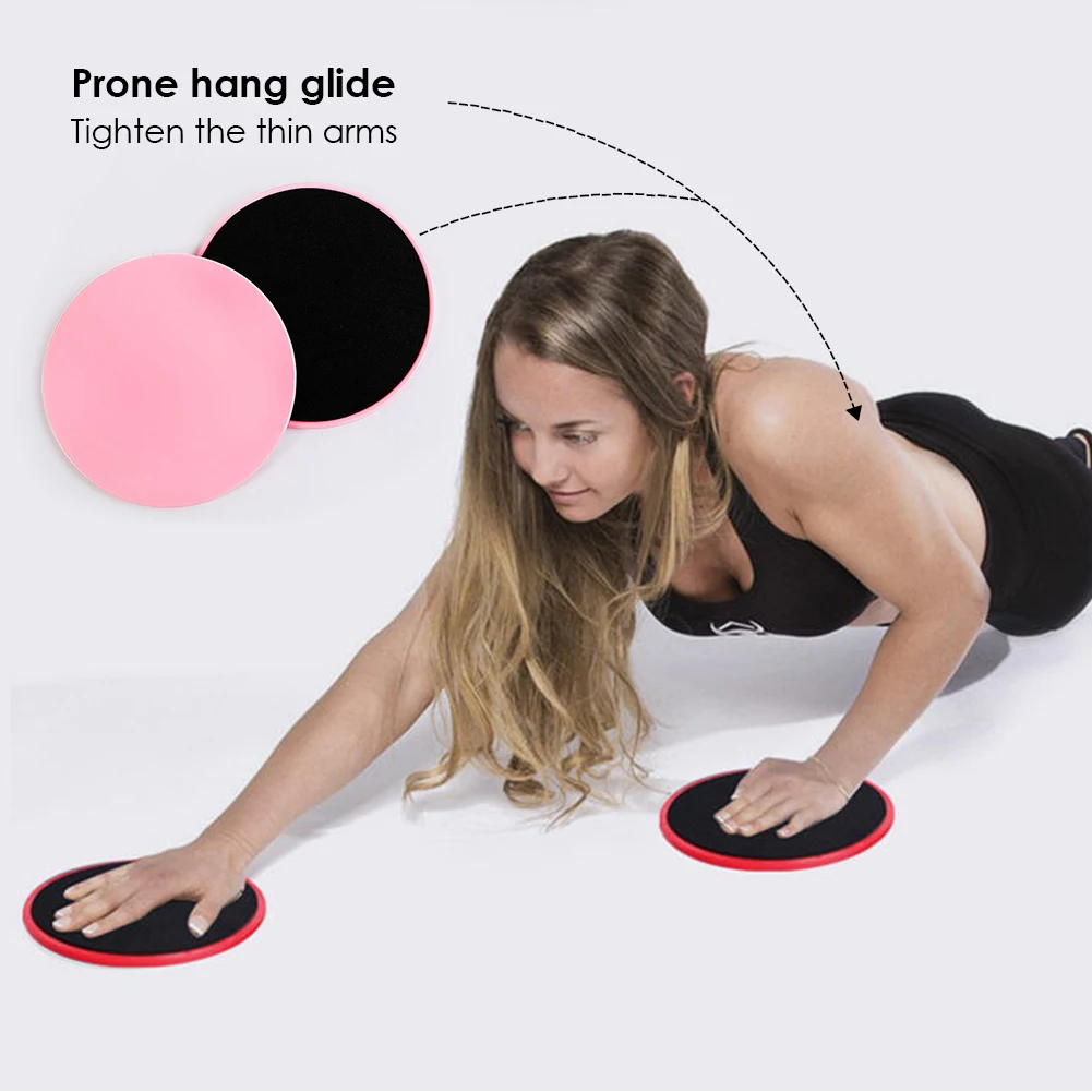 2pcs Sliding Gliding Fitness Discs Abdominal Exercise Sliding Plate Pilates Yoga Gym Abdominal Core Slider Training Equipment gym accessories exercise gliding discs