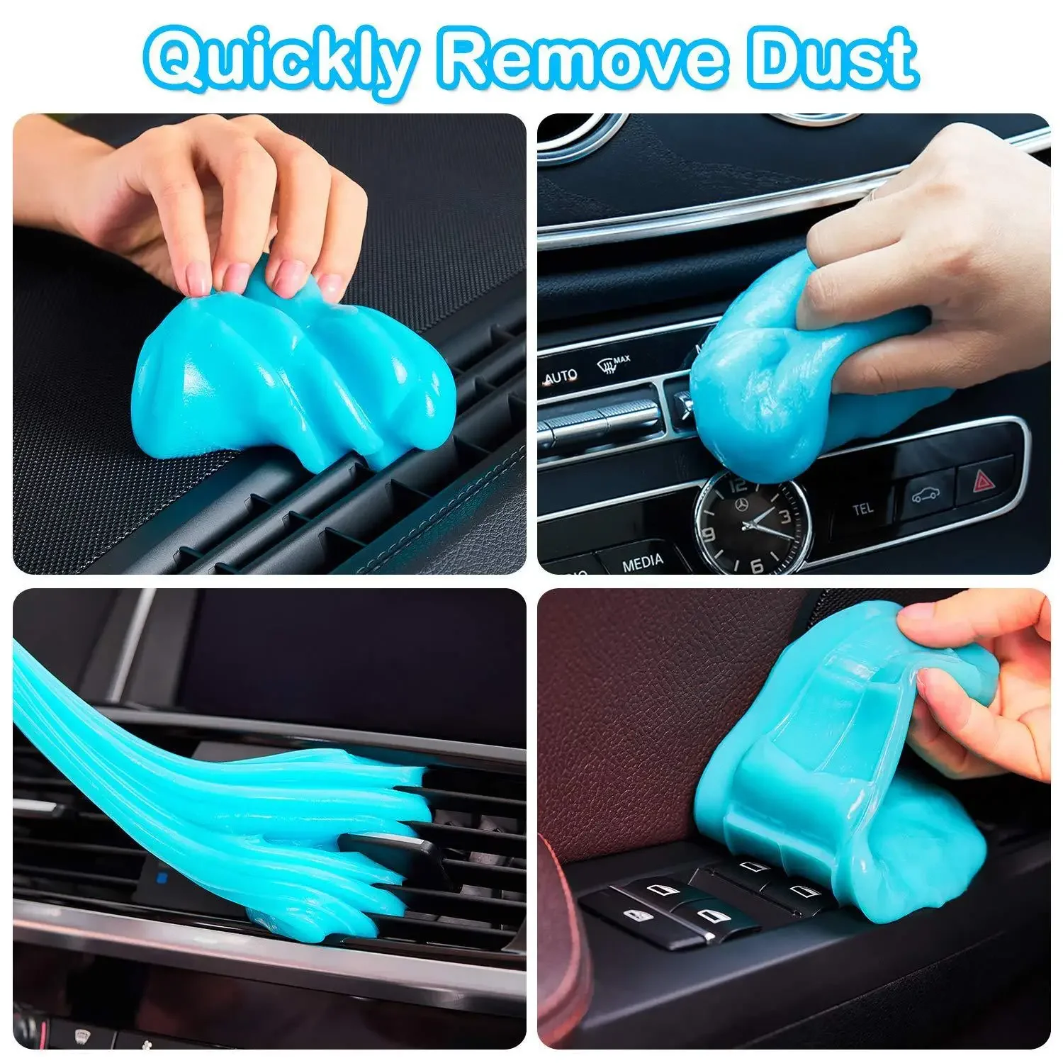 Cleaning Gel Cleaning Magic Mud Car Cleaning Gel Car Detailing Cleaner Car Cleaning Tool 70g Car Cleaning Gel Slime Magic Mud Automobile Air Vent Computer Keyboard Dirt Dust Remover Gel Car Wash Interior Cleaning Tool