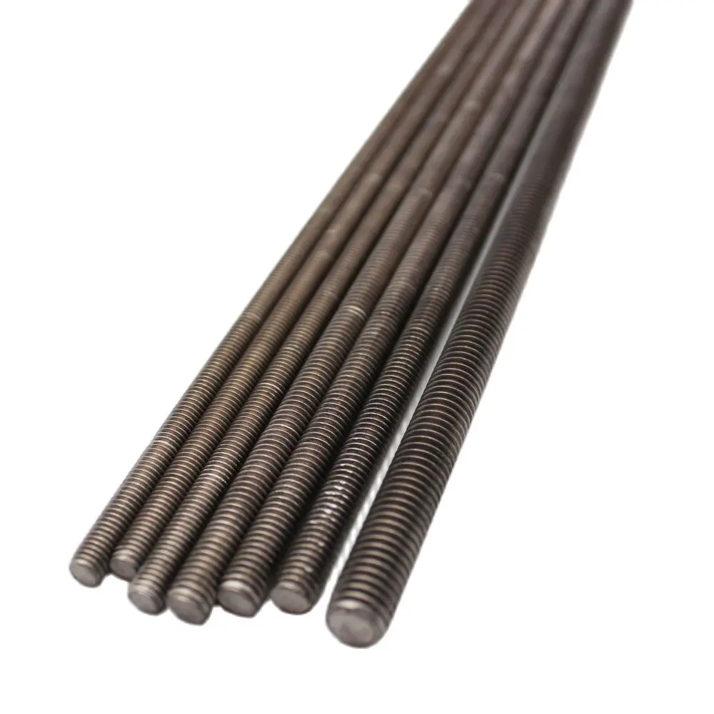 

Pure Titanium Threaded Rods M3 M4 M5 M6 M8 M10 M12 M14 M16 M20