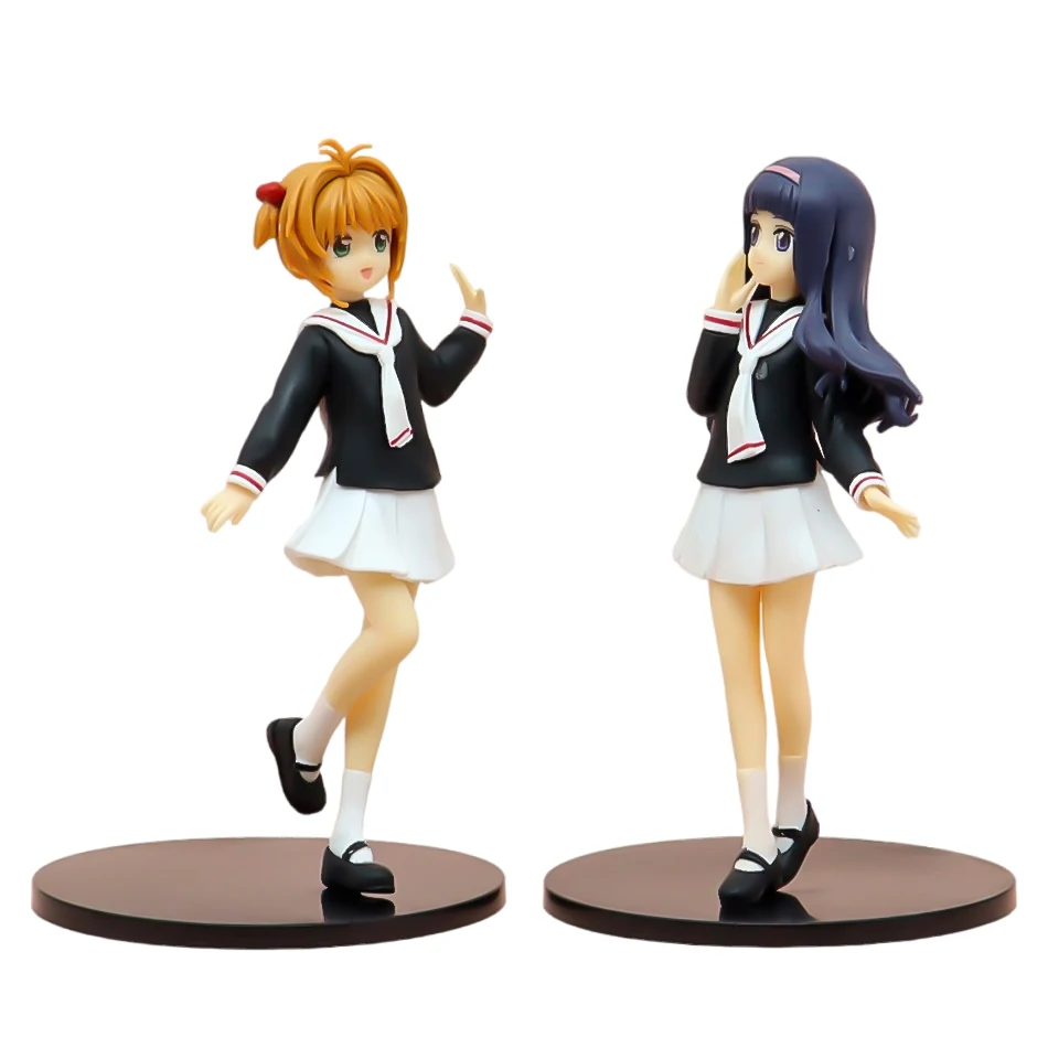 16 cm Anime Card Captor Sakura Figur Haruno Sakura Tomoyo Daidoji Action PVC Modell Sammeln Dekorationen Spielzeug Geschenk Auf Lager – Detail 6