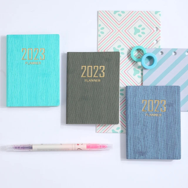 Mini Agenda 2024 Notebook Planner Pocket Cuaderno Weekly To Do List  quaderni diario Cahier accessori per ufficio Notebook