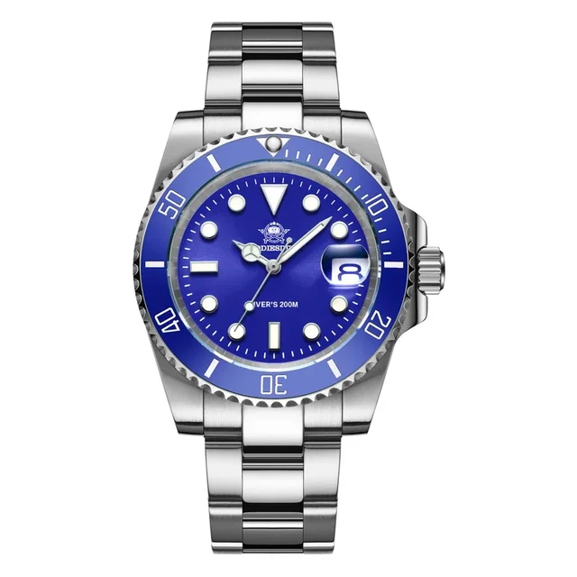 MY-H3-2 Men's Diver Quartz Watch 41mm Fashion Stainless Steel Wristwatch - 第 14/16 張圖片