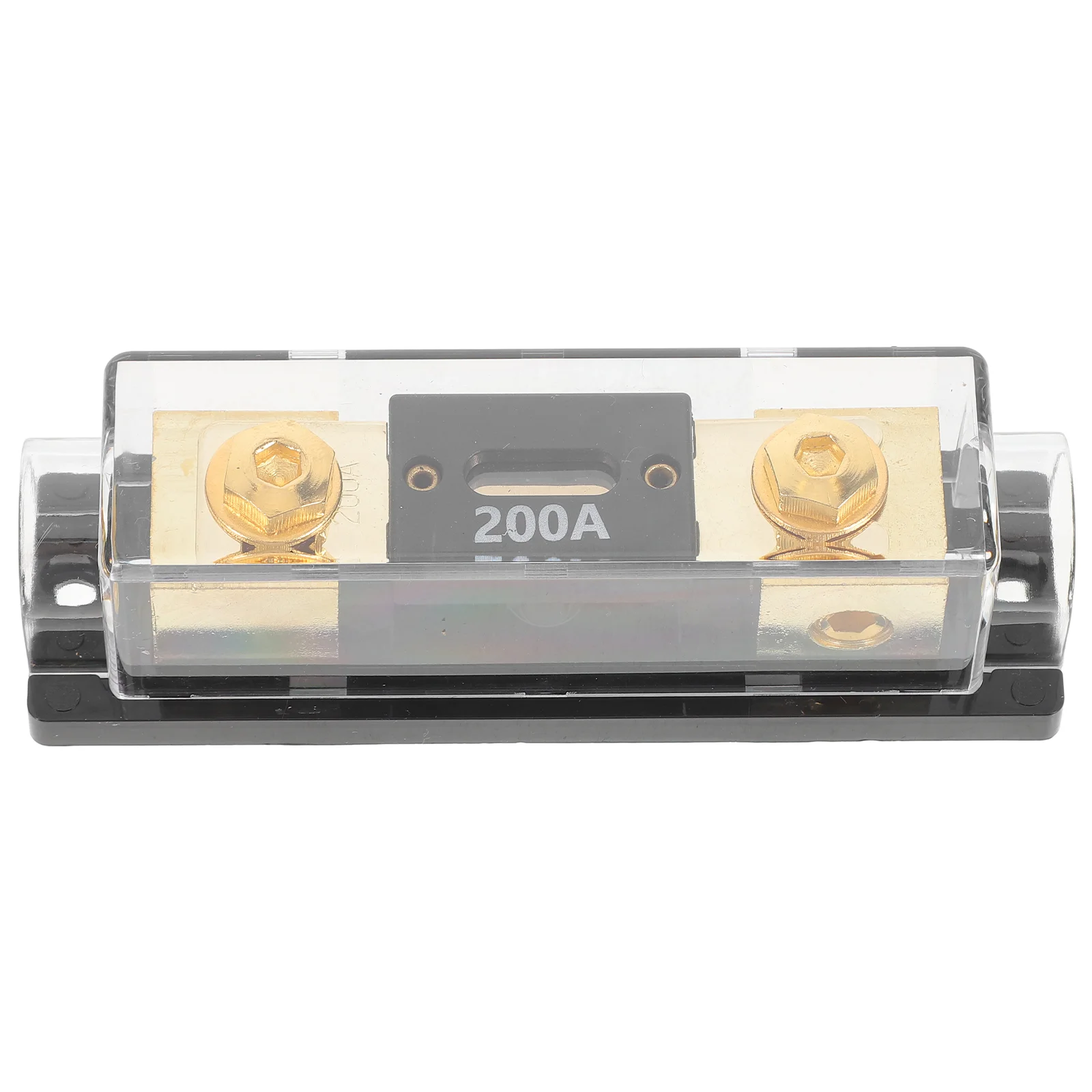 200A 검정색 퓨즈 홀더 자동 오디오 앰프 스피커 분배 블록 자동차 앰프 전기 부품 Claxon Horn Marine Interior