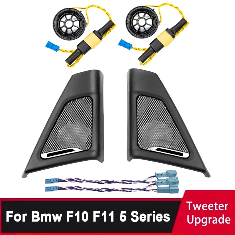 Car front door tweeter speaker cover Bmw F10 F11 5 Series 520 523 525 528 Treble Horn Loudspeaker frame audio 65139184794
