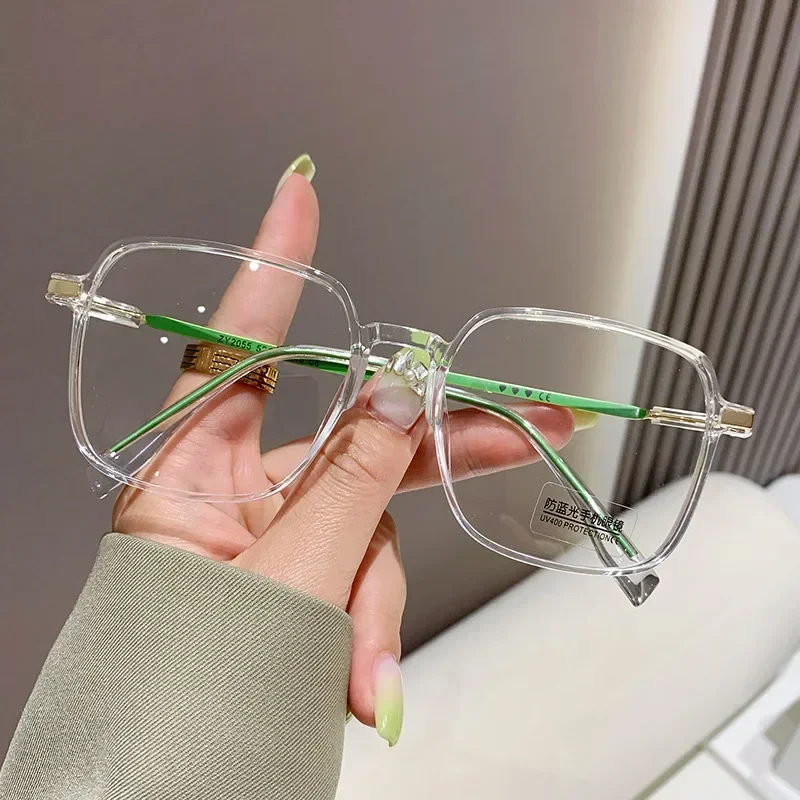 Fashion Myopia Glasses for Women Men Square Transparent Eyeglasses Retro Minus Diopter Eyeglasses Optical Prescription - 2