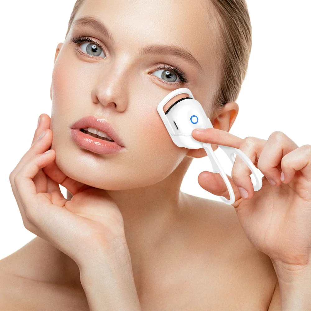 Eyelash curler electric eyelash curler USB charging model fast heating portable eye lash perm shaping and lasting curling thermal eyelash clip