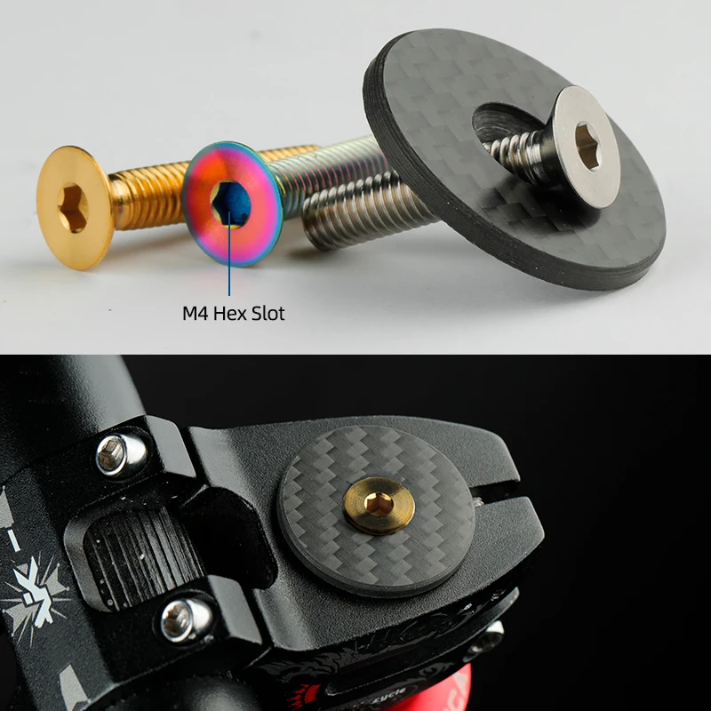 Bicycle Compression Plug Steerer Headset Expansion Bolts Insert Bowl Top Cap Mount 1 1/8" Expander Nuts Carbon Fork Anchor