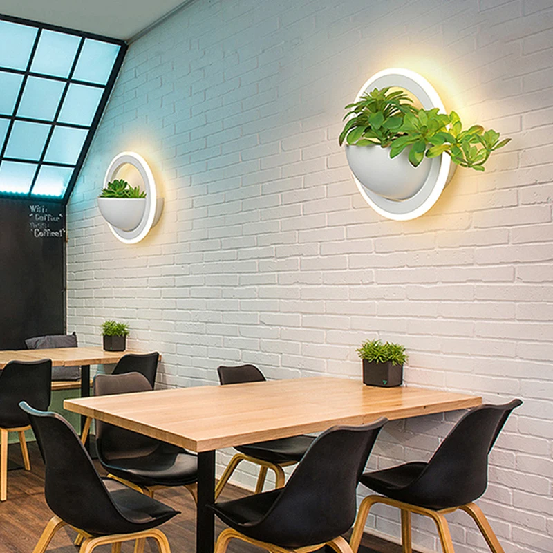 New Trend modern Plant wall lamp for bedside bedroom living room Children's nursery balcony Decor art led sconces lighting