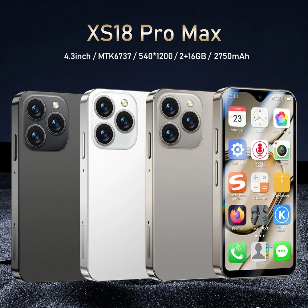 SOYES XS18 Pro Max Mini Phone 4.3Inch 2GB RAM+16GB ROM 4G Network 2750mAh Mobile phones Google Play Store Dual SIM Cellphones 2