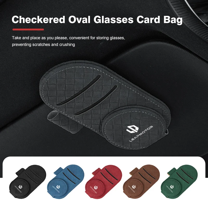 Car Sun Visor Organizer Card Storage Porta Occhiali Accessori Per Leapmotor Lp T03 S01 C11 C01 2022 2023 2021 Reev