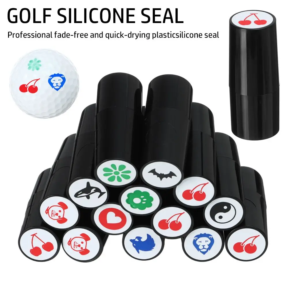

1PC Golf Ball Stamper Marker Stamp Quick-dry Ink Multicolors Reward Symbol Impression Seal Golf Accessories For Golfer Gifts