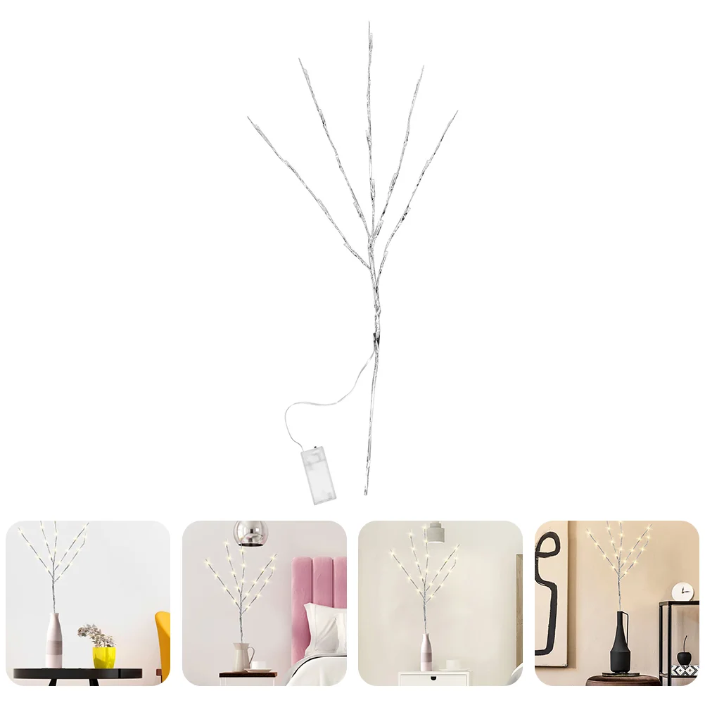 

2 Pcs LED Tree Decorative Light Indoor Lights for Decoration Household Vase Bonsai Iron Wire Branch