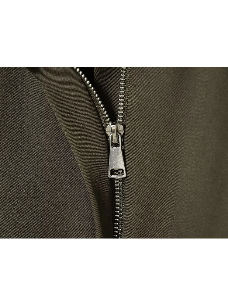 New Women's Short Dress With Padded Shoulder Sexy Lapel Button Decoration Sleeveless Slim A Line Dress Fashion High Street