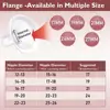 Soft Rim Flanges Breast Pump Parts for Medela /Spectra S1 S2 9 Plus Breast Pump, PersonalFit, Freestyle, Maxflow 3