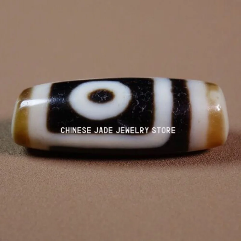 

Ancient Tibetan DZI Beads Old Agate Lucky 2 Eye Totem Amulet Pendant GZI #249