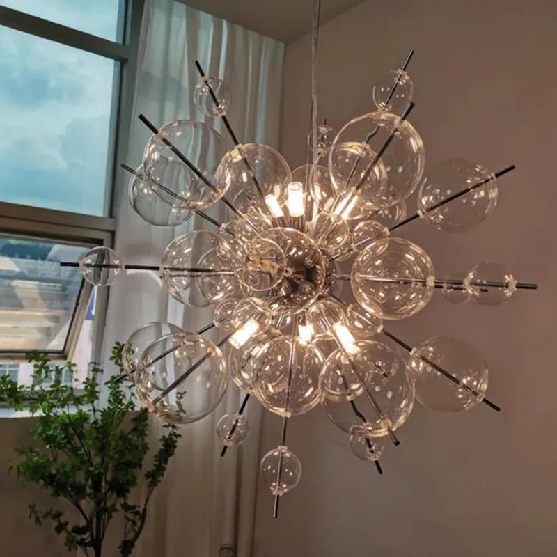 Mi Siècle Mer Oursin 8 Clair Laiton Lustre Intérieur Fait à la Main