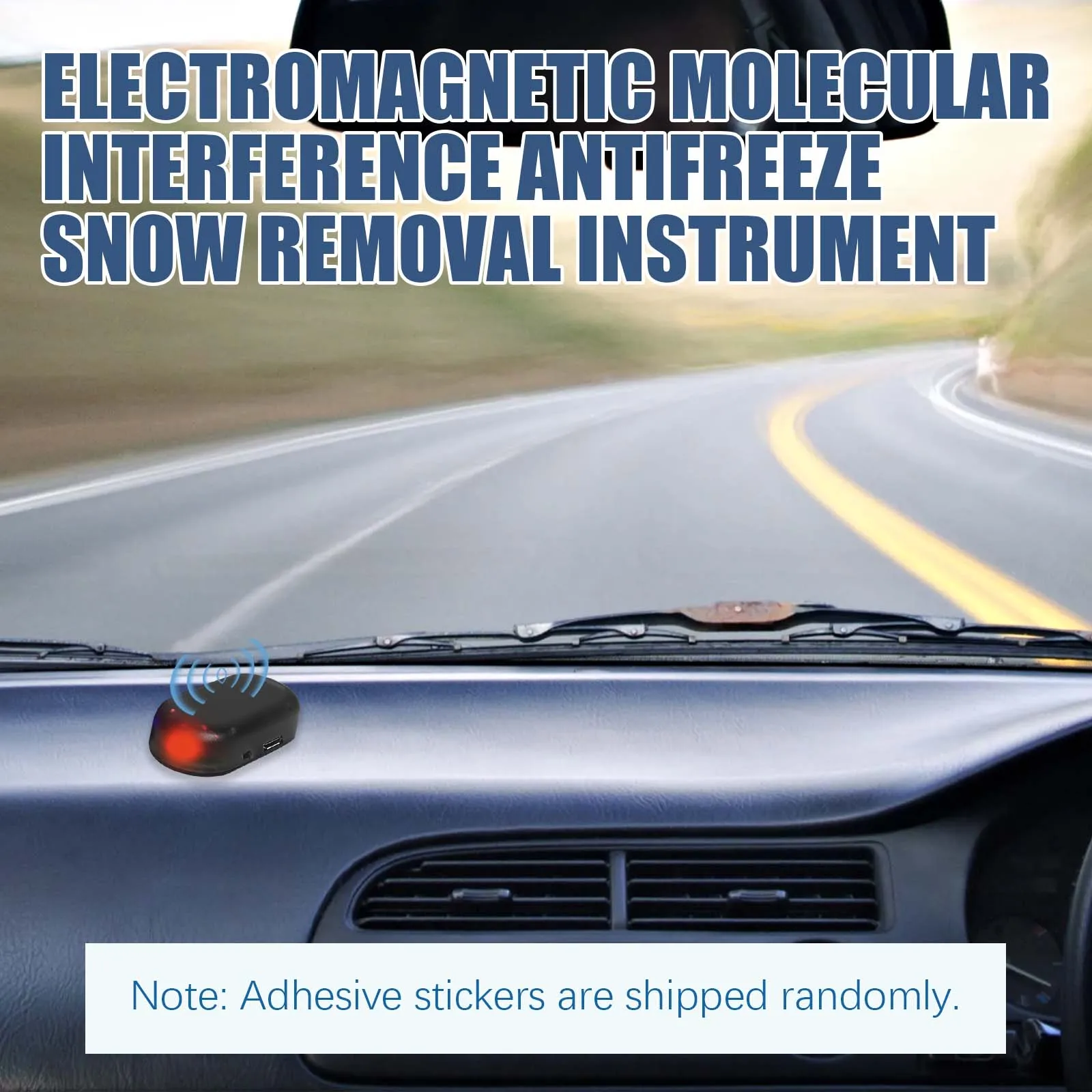 Car Snow Removal Tool - Windshield De-Icing & Snow Melting, Fast-Acting, Portable Mini De-Icer