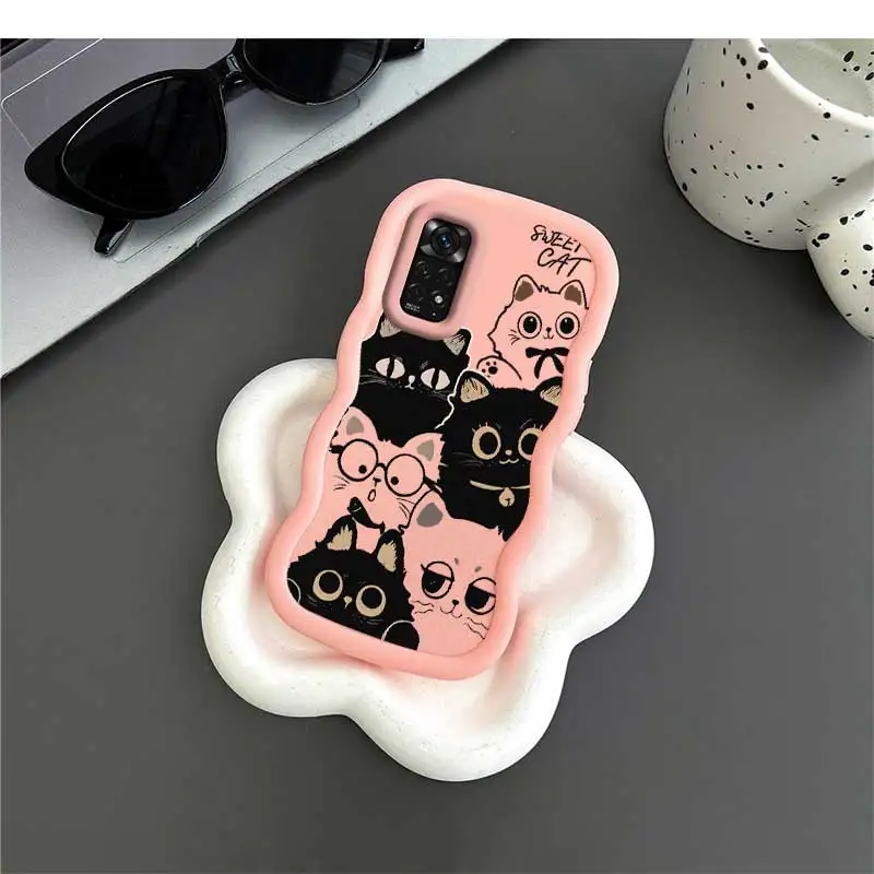 Hinweis 11 Sechs Katzen Wellenförmige Silikon Handyhülle für Redmi Hinweis 11 11S 11EPro 11ProPlus 11Pro 11SE 10X 10S 10Pro 10 9Pro Abdeckung – Detail 11
