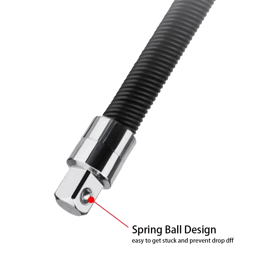 

Drive Socket Extension Rod Durable Electric Wrench Flexible Shaft Hand Tools Replacement Spring Sleeve Brand New